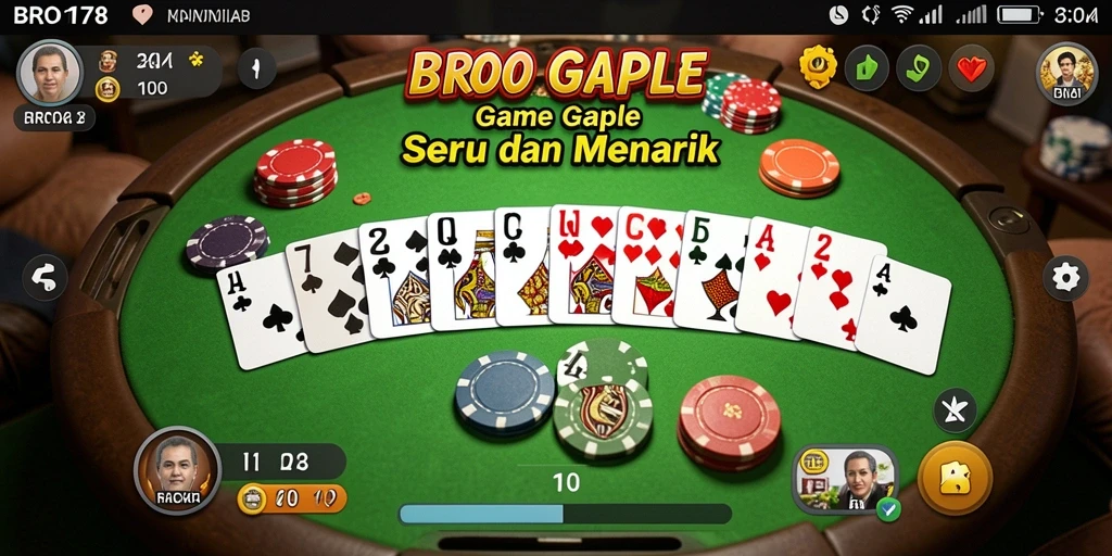 Tampilan gameplay Gaple yang seru dan interaktif.