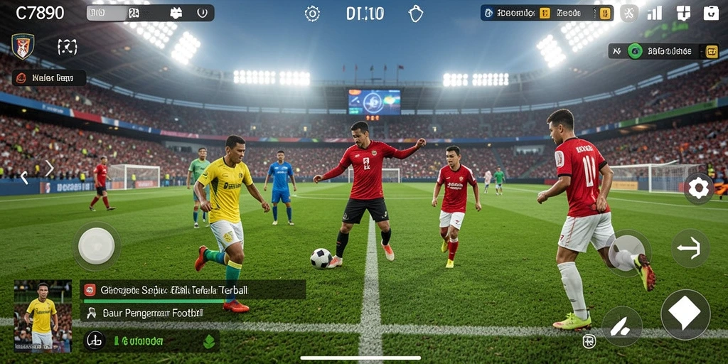 Tampilan permainan sepak bola yang menakjubkan dari C7890.