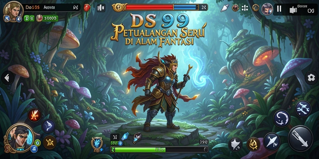 Tangkapan layar gameplay DS99 yang penuh petualangan seru.