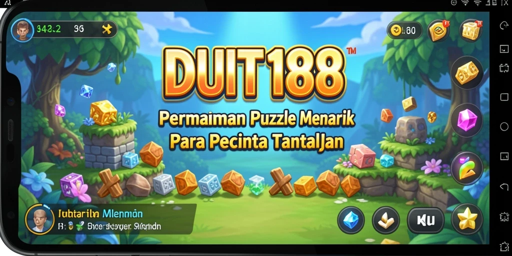 Tampilan gameplay seru dengan variasi teka-teki yang menantang.