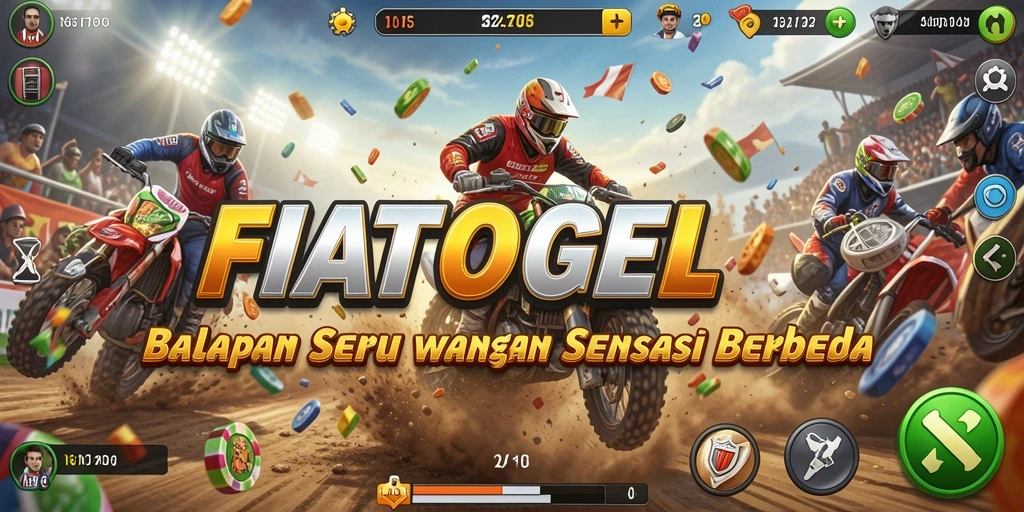 Tampilan gameplay seru di lintasan balap