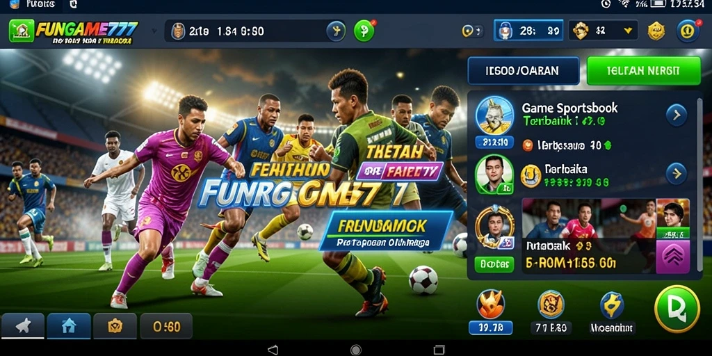 Tampilan gameplay di FUNGAME777 saat bertaruh pada pertandingan olahraga.