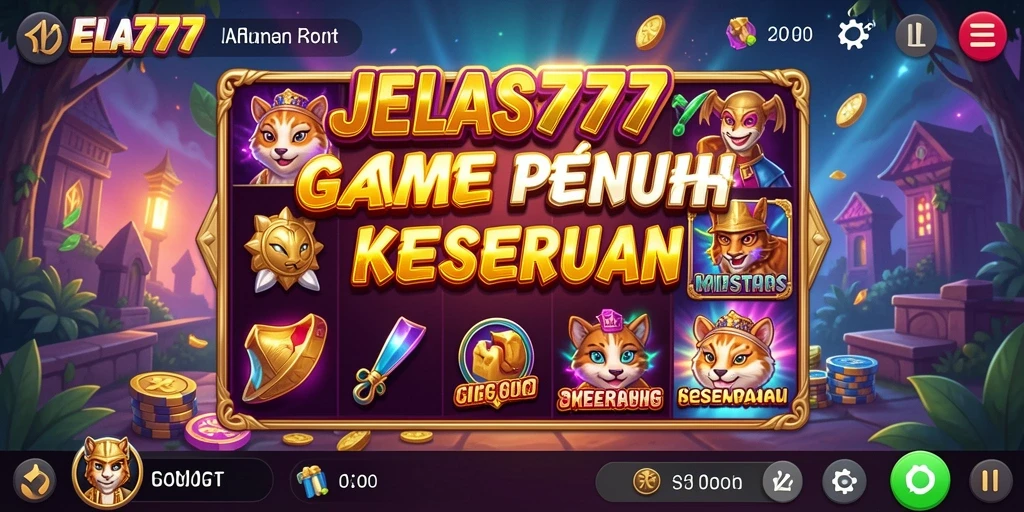 Screenshot gameplay JELAS777 menampilkan mesin slot yang menarik dan interaktif.