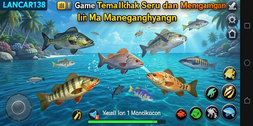 Tampilan gameplay seru di LANCAR138 saat menembak ikan.