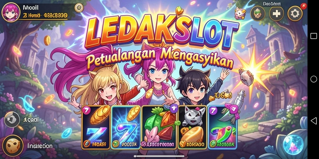 Tampilan gameplay yang penuh aksi di LEDAKSLOT.