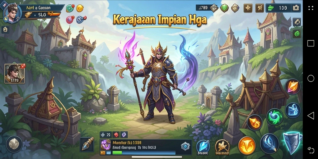 Tampilan gameplay menarik di LI789 dengan elemen SLG.