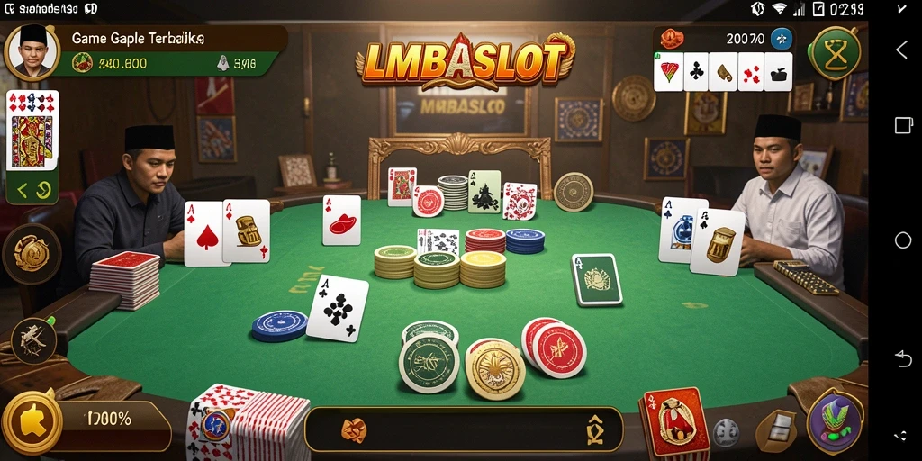 Tampilan gameplay seru dari LMBASLOT yang menarik dan menantang.