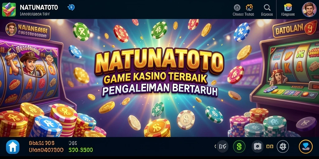 Screenshot gameplay NATUNATOTO yang menampilkan suasana Kasino yang seru.