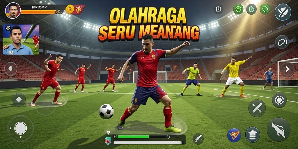 Gameplay seru RP79 yang penuh aksi olahraga.