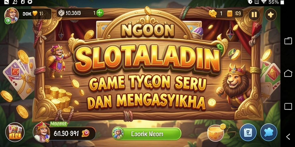 Tampilan gameplay SLOTALADIN dengan grafis yang menarik.