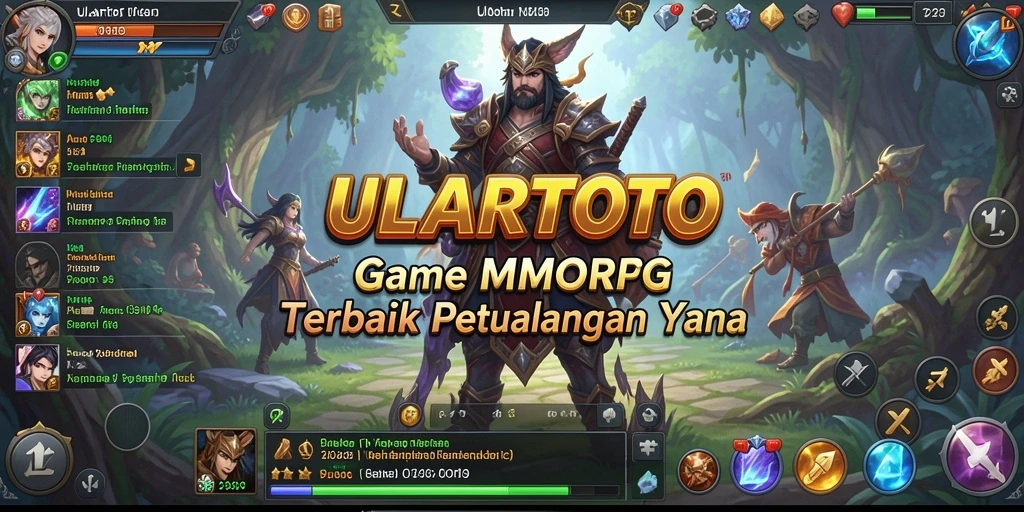 Screenshot ULARTOTO menampilkan aksi pertarungan epik dalam dunia MMORPG.