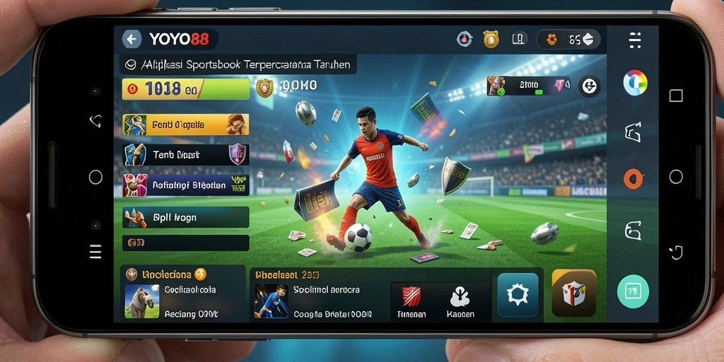 Screenshot dari gameplay YOYO88 yang menampilkan taruhan olahraga.